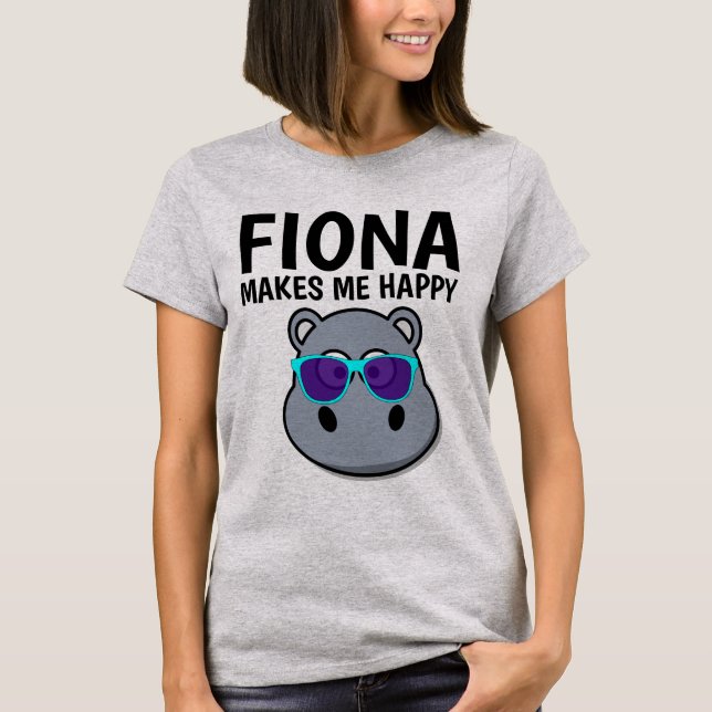 FIONA HIPPO ME FAZ FELIZ T-shirts (Frente)