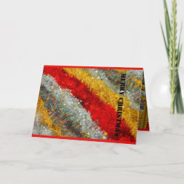 fios de natal cintilantes em cartões de felicitaçõ