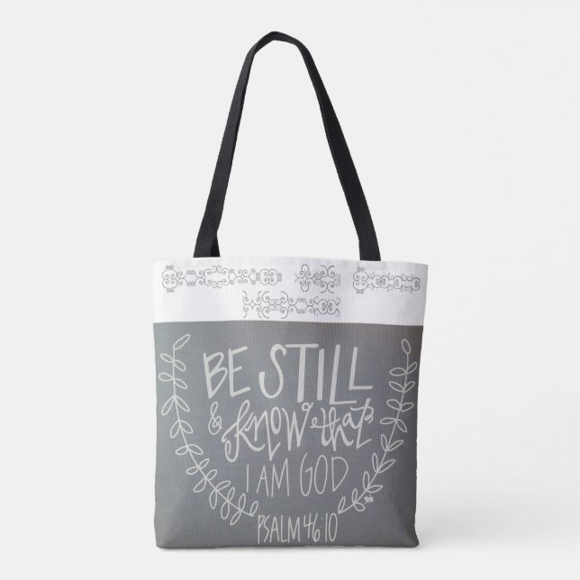Fique A Saber Que Sou Deus Tote Bag (Verso)