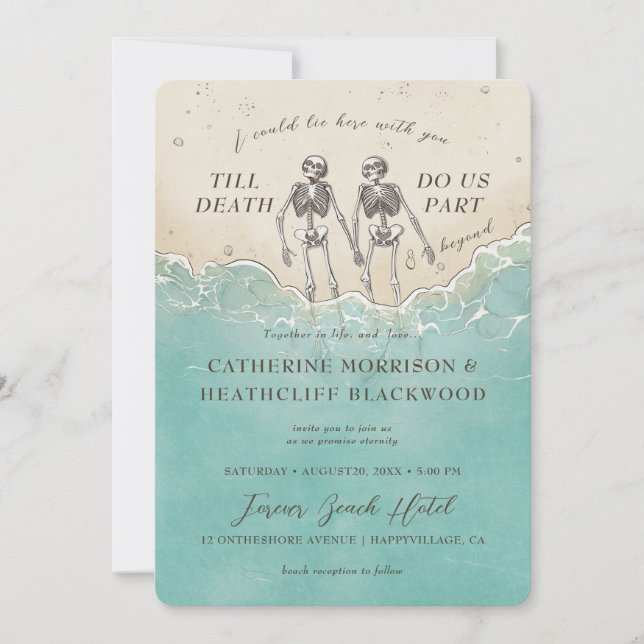 Fique Aqui Para Sempre Com Seu Convite De Casament (Frente)