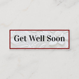 Fique bem em breve/boa sorte Mini Cartão de visita