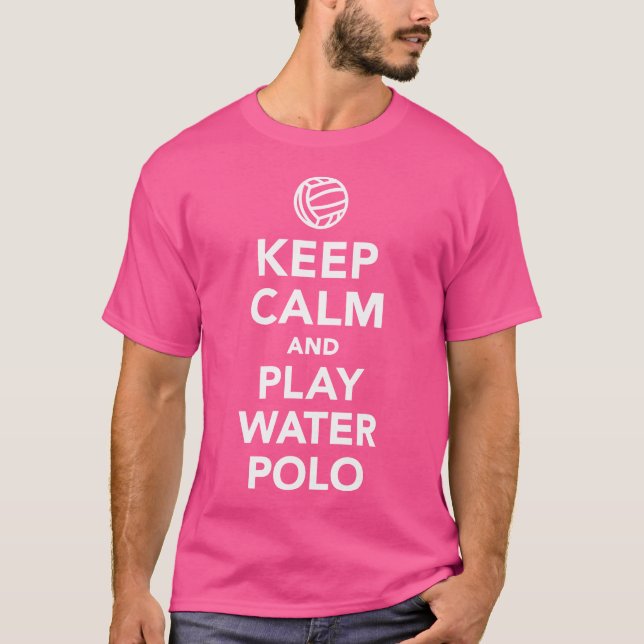 Fique Calmo E Jogue Polo De Água (Frente)