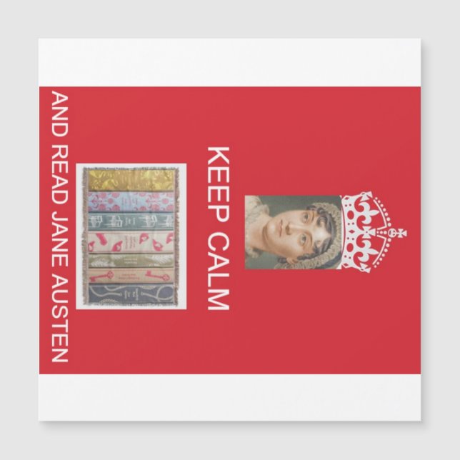 Fique Calmo, Leia Jane Austen (Frente)