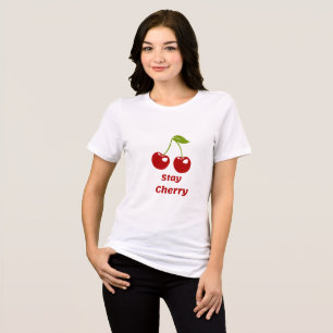 Fique com a Cherry! Camiseta Gráfica de Cereja par