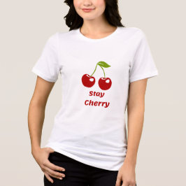 Fique com a Cherry! Camiseta Gráfica de Cereja par