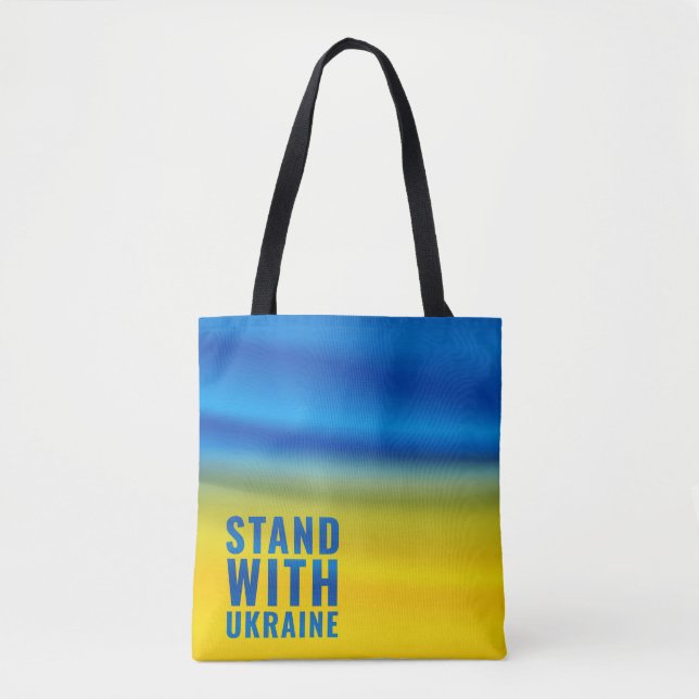 Fique com a Ucrânia. Bolsa tote (Frente)