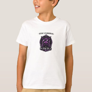 Fique Curioso - Camiseta Gráfica Professor Purr-Pl