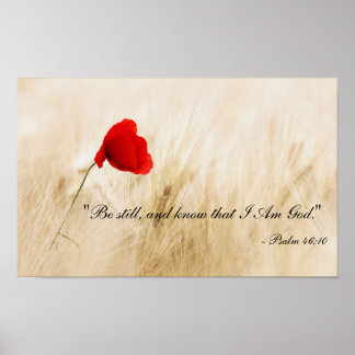 Fique E Saiba Que Sou Poster De Deus - Ps 46:10