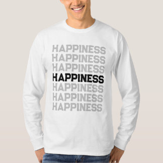 Fique Elegante com a Camiseta Manga Longa Happines
