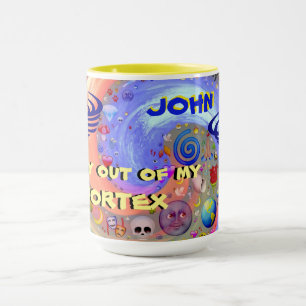 Fique Fora Da Minha Caneca Personalizada Do Vortex