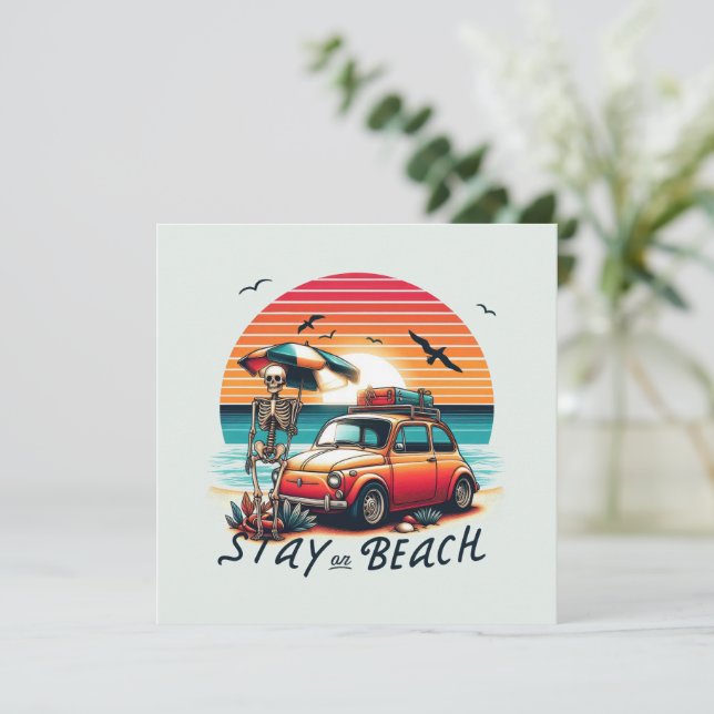 Fique na praia - Retro Vibes - Esqueleto (Em pé/Frente)