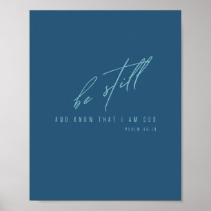 fique quieto e saiba que eu sou Deus. POSTER e IMP
