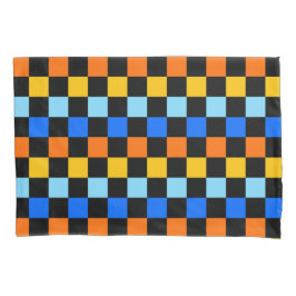 Fire and ice checkerboard pattern