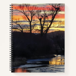 Fire and Ice Spiral Notebook