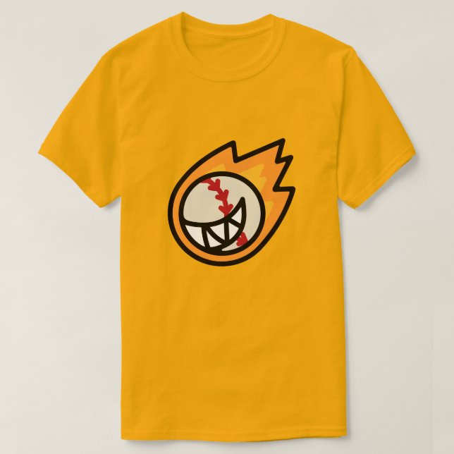 Fire Baseball Smile T-Shirt  (Frente do Design)