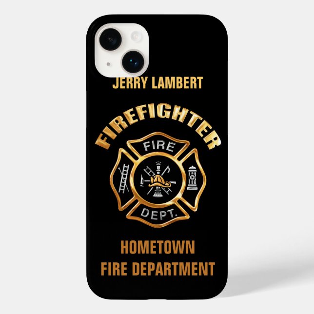 Fire Department Dourado Name Modelo (Verso)