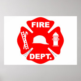 Fire Department Emblem - Poster