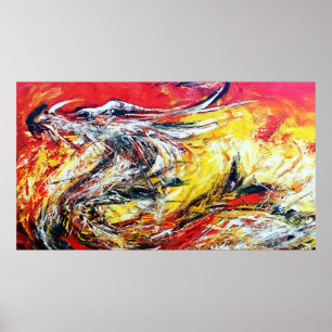 Fire Dragon Poster