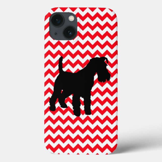 Fire Truck Red Zig Zag Com Schnauzer (Verso)