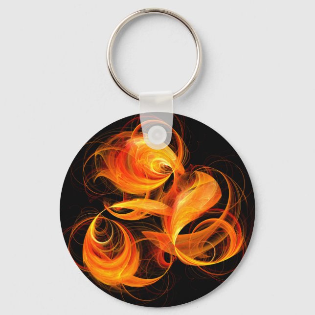 Fireball Abstrato Art Chaveiro (Frente)