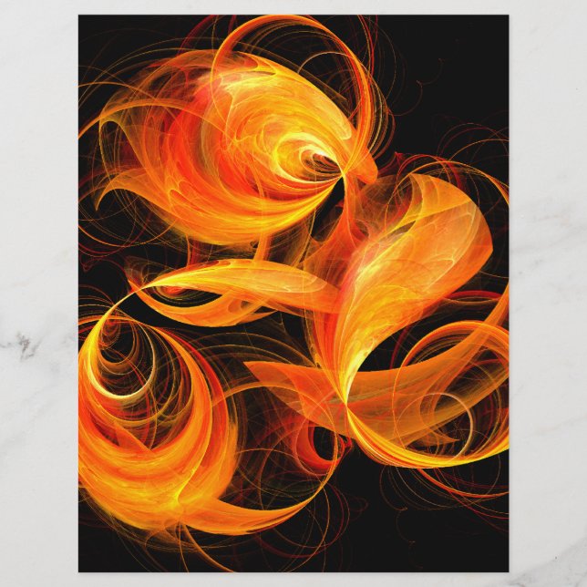 Fireball Abstrato Art Letterhead (Frente)