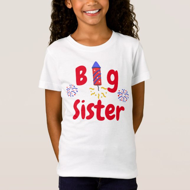 Firecracker Big Sister T-Shirt (Frente)