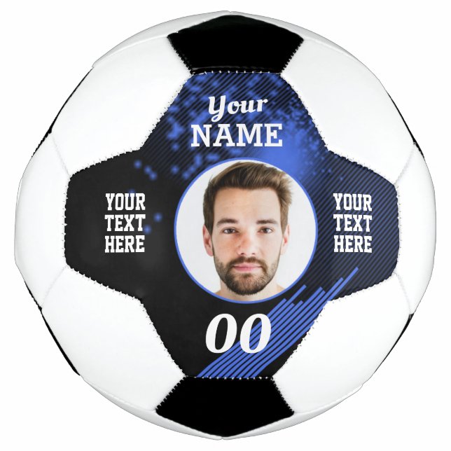Firefly - Bola Personalizada de Futebol Azul (Frente)