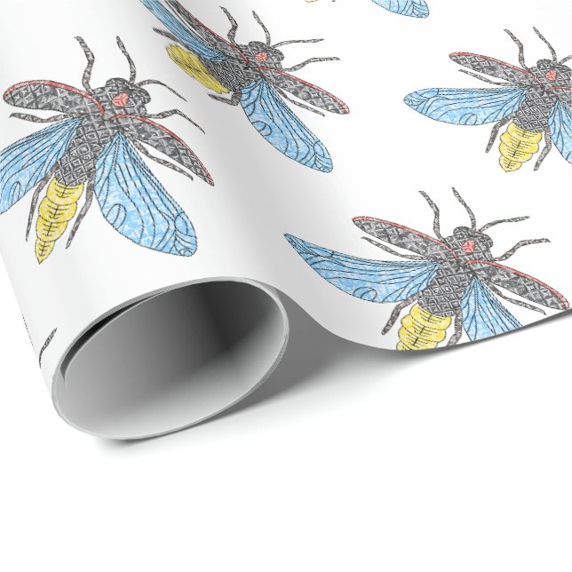 Firefly (branco) - Papel de embrulho (Ponta do rolo)