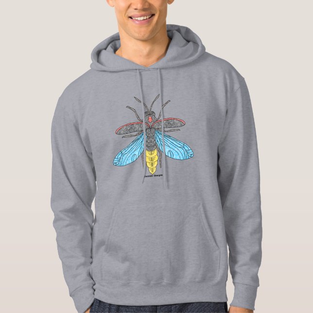Firefly (vívido) - Suéter com Capuz Masculino (Frente)