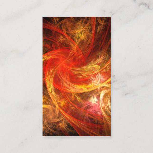 Firestorm Abstrato Art Cartão de visita (Frente)