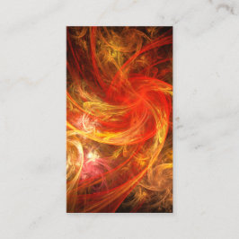 Firestorm Nova Abstrato Art Cartão de visita