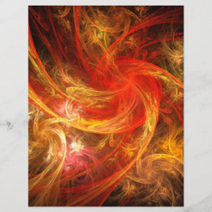 Firestorm Nova Abstrato Art Flyer