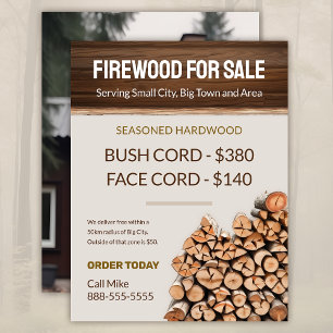 Firewood Para Venda De Folheto Comercial