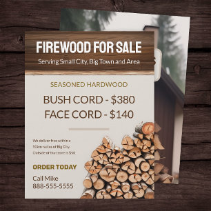 Firewood Para Venda De Modelo De Folheto Comercial
