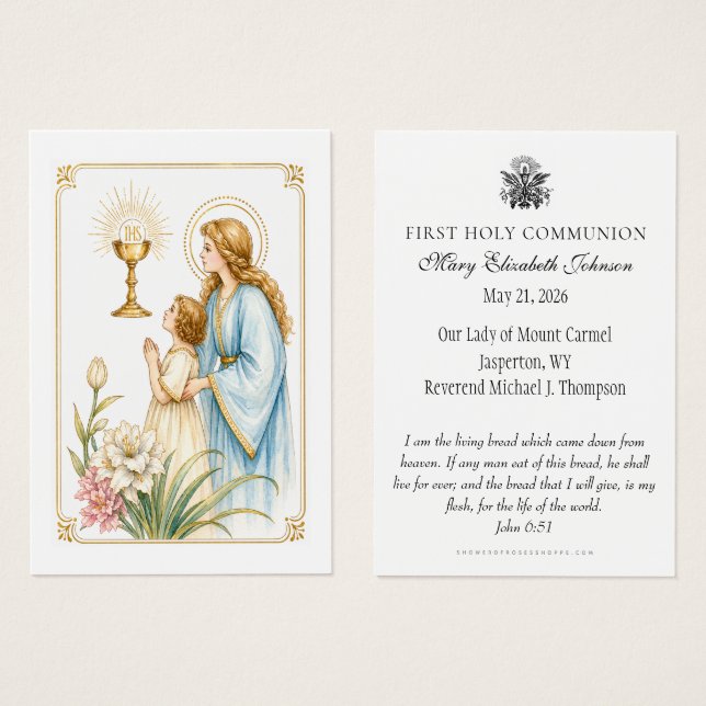 First Holy Communion Eucharistic Devotion (Frente & Verso)