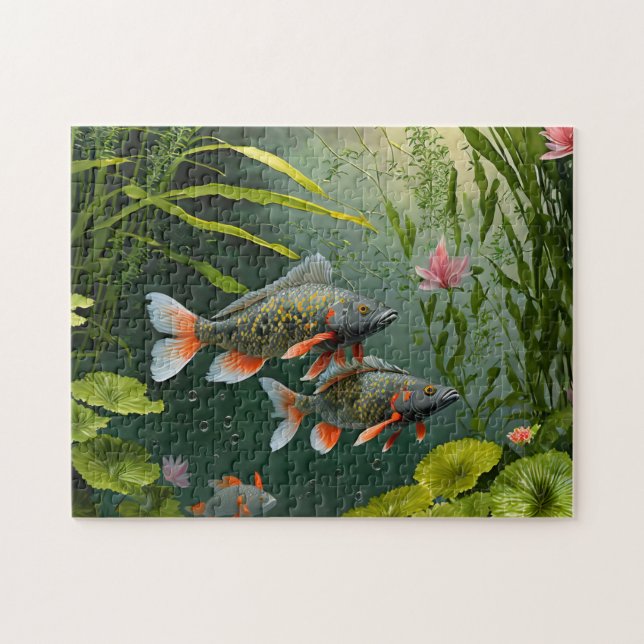 Fish Art 3 Fotografias Quebra-cabeça Internet Queb (Horizontal)