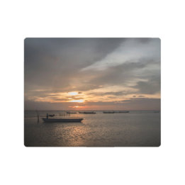 Fisherman at Sunset at the Beach