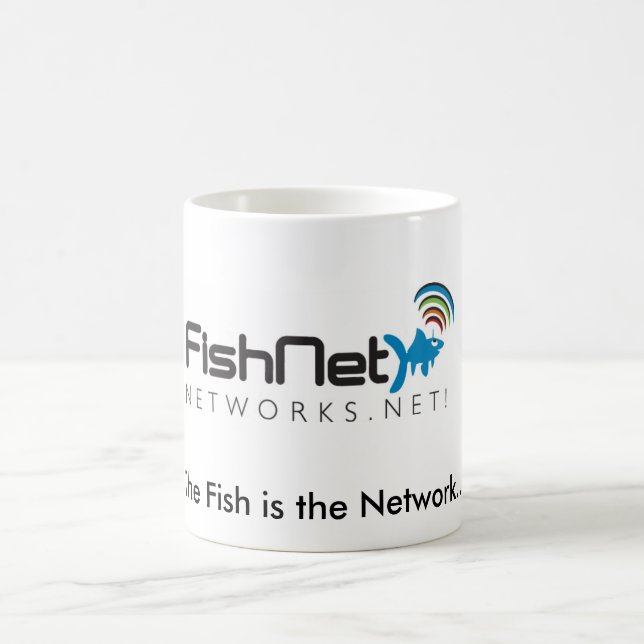 FishNet-NetWorks.Net! Caneca de café (Centro)