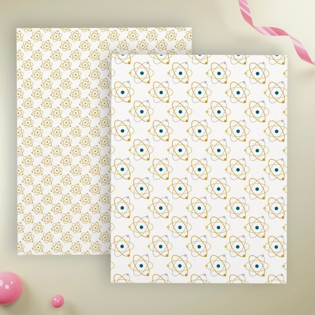 Física de átomos amarelos e papel de rascunho quím (Criador carregado)