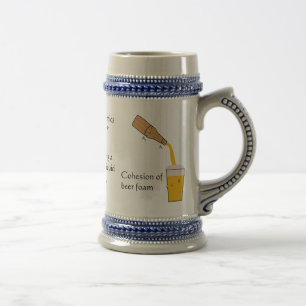 Física e caneca de cerveja da cerveja