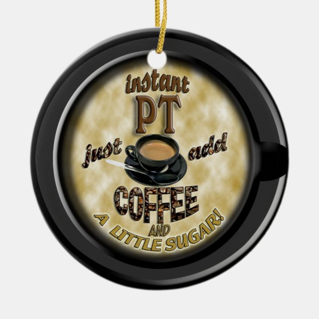 FÍSICO DO ENFEITES DE NATAL DE CAFÉ DE PT INSTANTÂ (Frente)
