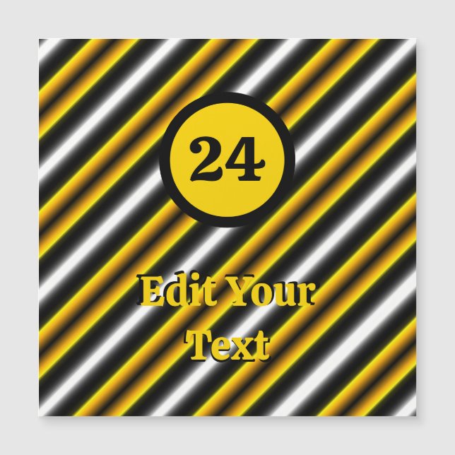 Fita-arco-íris branca-preta amarela (Frente)