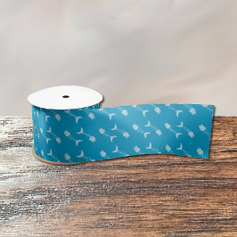 Fita Azul Padrão de Osso do Peixe