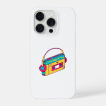 Fita Cassete Retro com Fones de Ouvido Música dos
