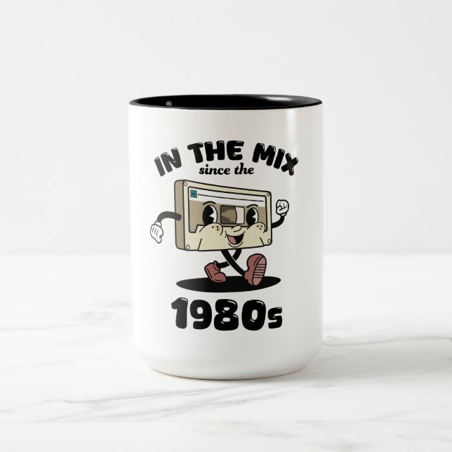 Fita Cassete Retro Mix dos Anos 80 - Xícara de Caf (Centro)