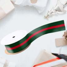 Fita Clássica de Natal verde e vermelha