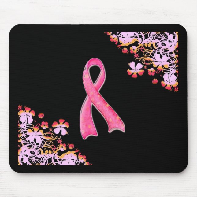 Fita cor-de-rosa Mousepad (Frente)