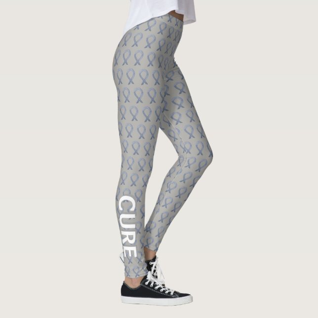 Fita de Consciência Silver Esperança e Leggings de (Direita)