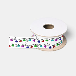 Fita de ondulação das luzes de Natal - branco
