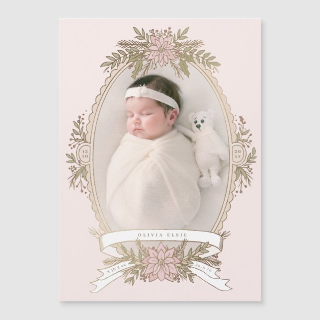 Fita de quadro oval feminina e verde de férias (Frente)